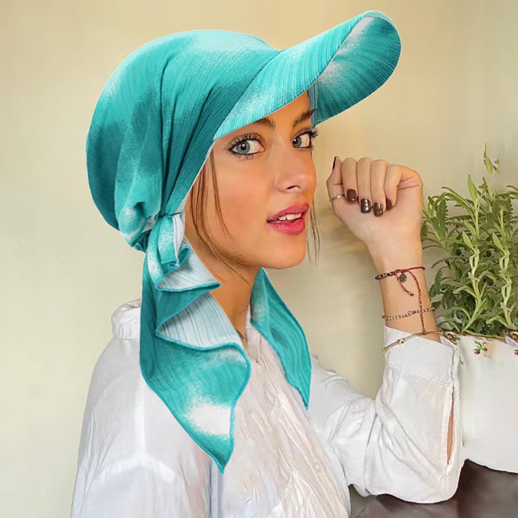 Cappello parasole in poliestere per donna, estivo, protezione UV, alla moda, pieghevole, copricapo