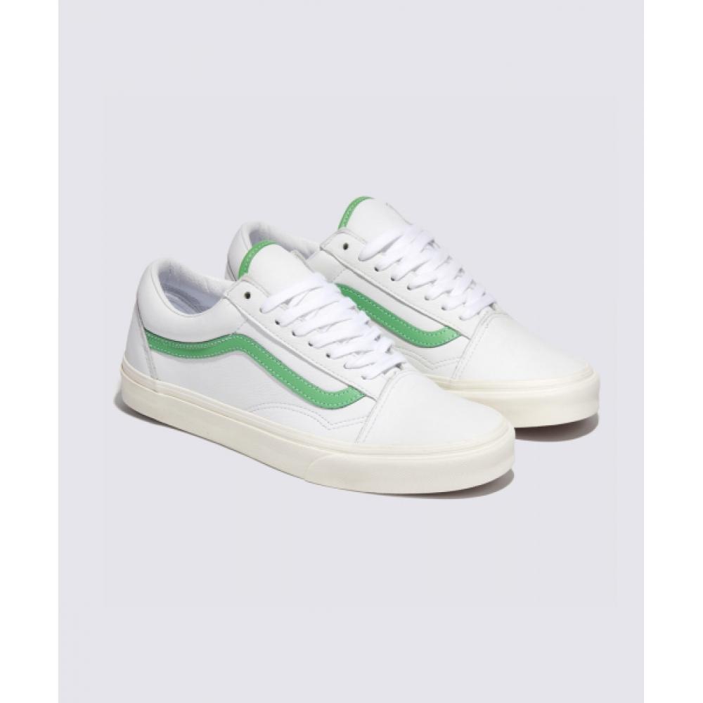 Vans Old School Leather White Green Vn000cr5wgr1