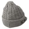 Unisex knit cap with brim fleece Golf hat FR [St. Andrews] (inside material) / / 042-4287152 020_Gray