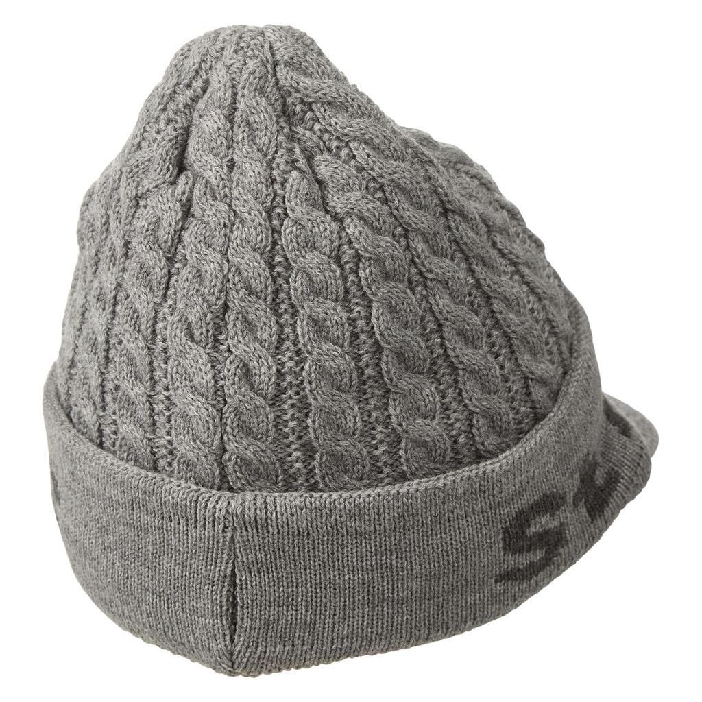 Unisex knit cap with brim fleece Golf hat FR [St. Andrews] (inside material) / / 042-4287152 020_Gray