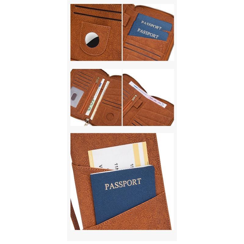 New Passport Bag Anti-lost Passport Clip Multifunctional Travel Storage Document Bag