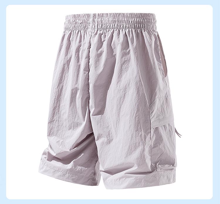 Unisex Quick-Dry Lightweight Ice Silk Cargo Shorts