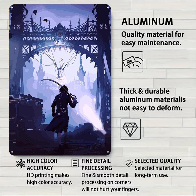 Lies of P Sign Videospiel-Poster Dinge für Raumdesign Benutzerdefinierte Metall-Blechschilder für Wandkunst-Dekoration Außendekorationen Bar