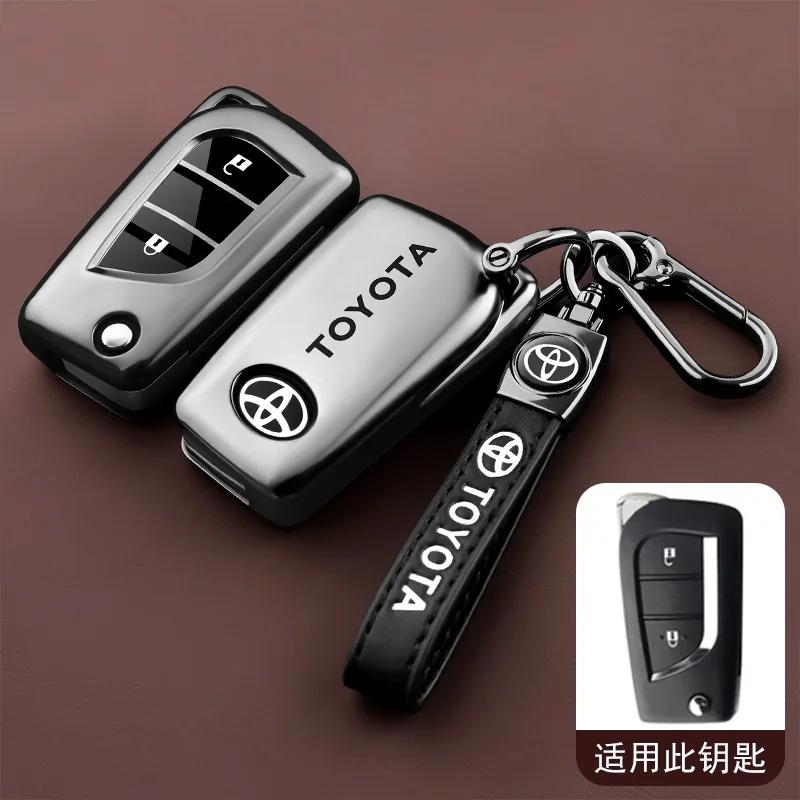 zfjpu3 Car Key Case Cover for Toyota Hilux Corolla Avensis Prado Fortuner RAV4 CHR 2 3 4 Buttons TPU Shell Accessories
