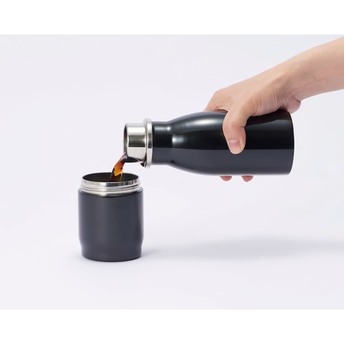 GU-02 Join Vacuum Insulated Bottle 300ml + Tumbler 200ml Stainless Steel Water Bottle My Bottle Connect Bottle Large Capacity 500ml