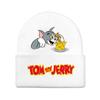 Jerry And Tom Cartoon Print Knitted Hat Hip Hop Cap Outdoor Fashion Gift Unisex