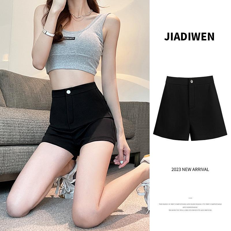 

2024 Women s Jazz-Inspired Black Summer Shorts - Spicy Girl Style Leggings Large чорний