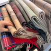2024 British Red Plaid Imitation Cashmere Scarf: Cozy Winter Neck Shawl Gift