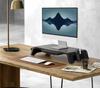 Fenge Monitor Fully Desktop Stand with Keyboard 52cm 25kg Weight G04A1522B Stand, Assembled, Drawer, Storage, Wide, Capacity, Black,