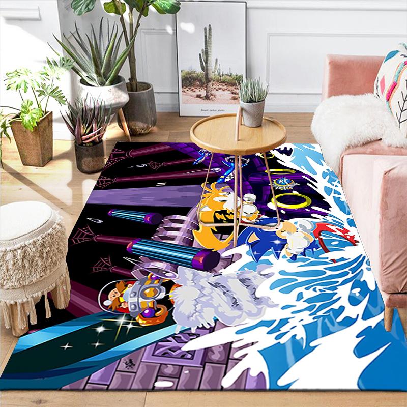 1Pc Fantasy Battle Space Printed Flannel Rug Soft Non Slip Carpet for Bedroom Living Room Office Floor Outdoor Home Decor Xmas Gift K1657