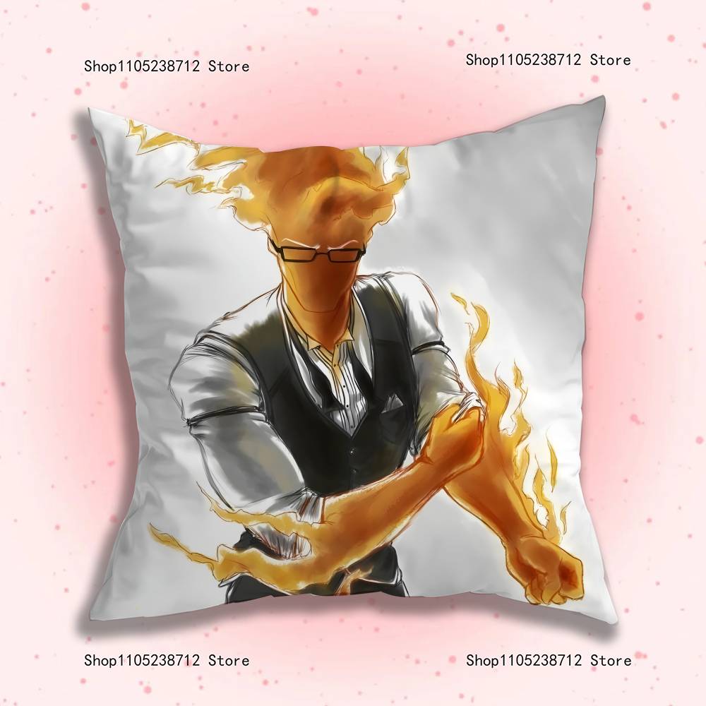Grilby UUndertale Pillow Case Plush Fabric Soft Pillowcase Double Sided Print Sofa Cushion Cover Throw
