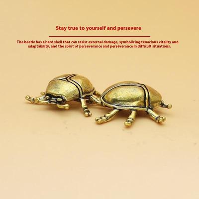 1 Piece Funny Ant Scorpion Crafts Solid Brass Insect Beetles Figurines Collection Desktop Small Ornament Home Decoration