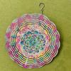 Vibrant Graffiti Art Mandala Wind Spinner Colorful Metal Garden Decor with Floral Patterns Kinetic Yard Art for All Seasons Indoor Outdoor