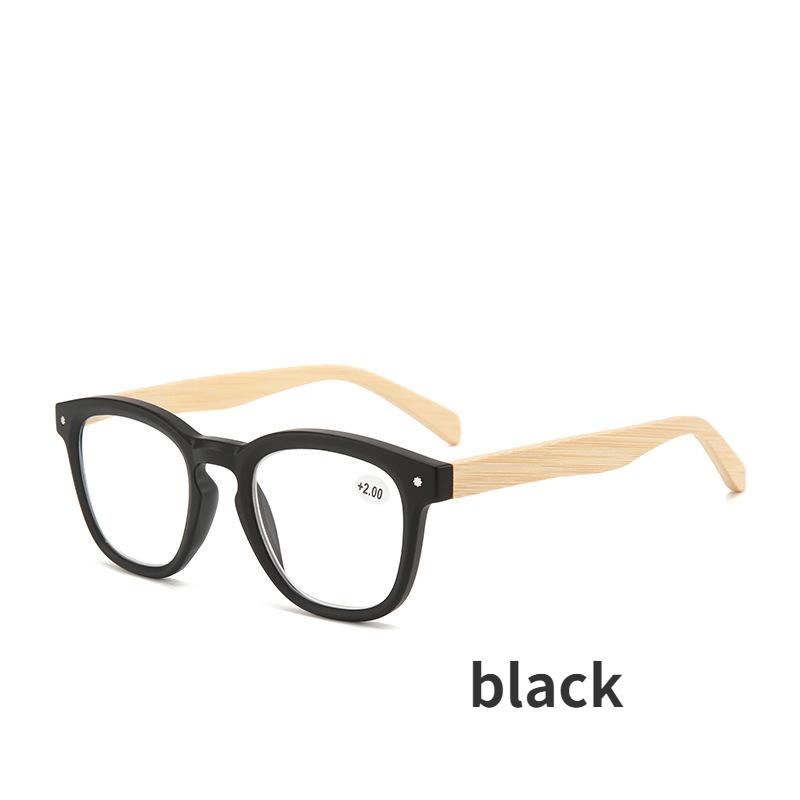 

Модные очки для чтения на ногах из натурального дерева, анти-синий свет, женские и мужские компьютерные очки, квадратные очки для дальнего зрения, пресбиопия + 1,0 + 4,0 +1.0