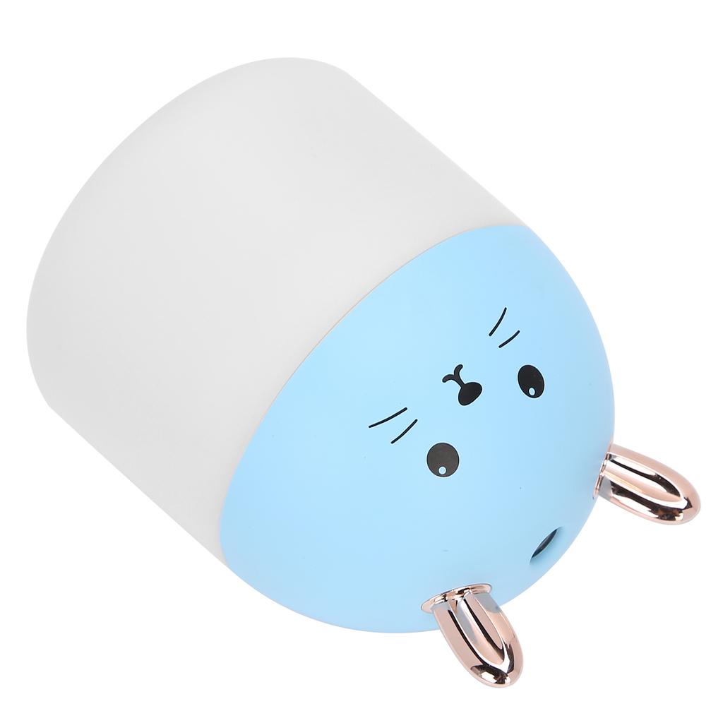 Cartoon Cat Modeling Humidifier Aromatherapy Diffuser with Colorful Light for Home Office Blue