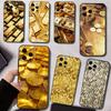 Money Gold Art Phone Case For iPhone17,16,15,14,13,12,11 Plus,Pro Magnetic For Magsafe Wireless Charging