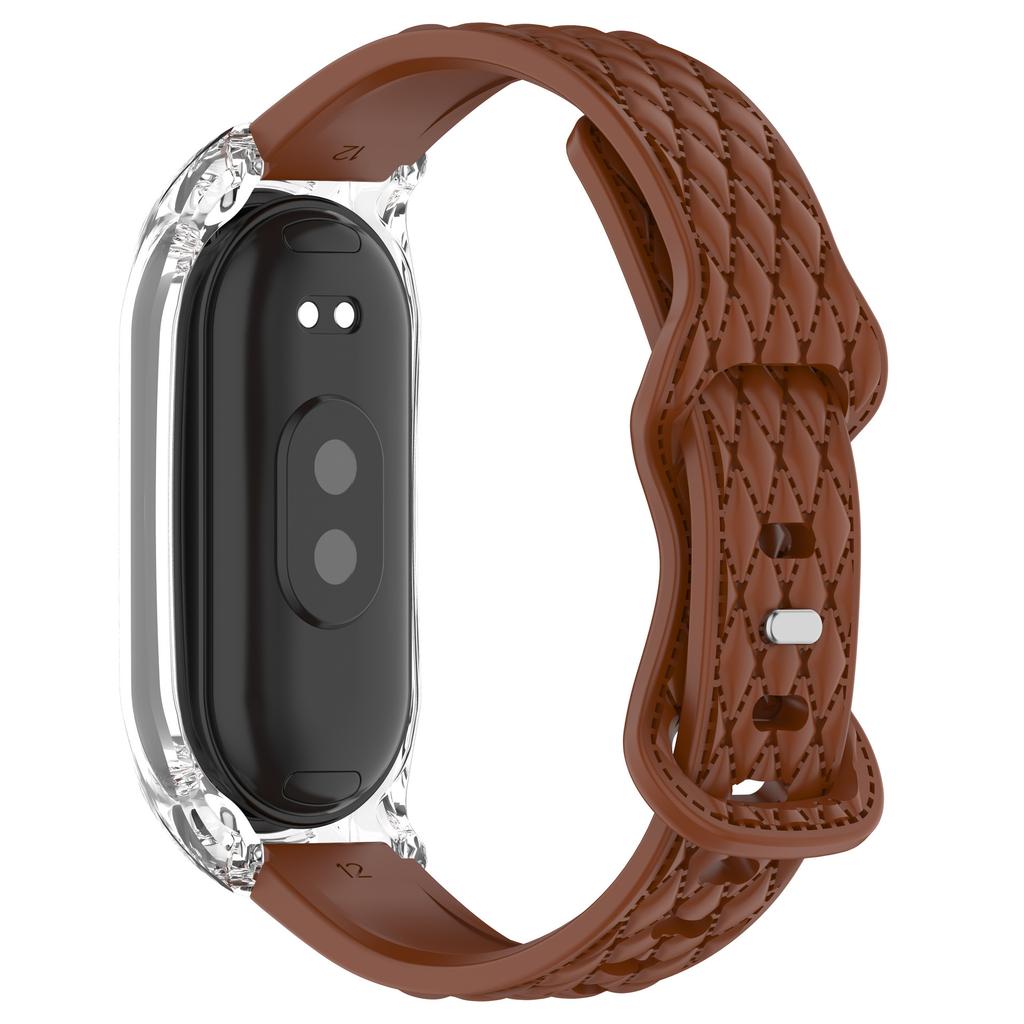 Etui+Silikonreim for Xiaomi Mi Band 10 Sport Gummibånd Armbånd pulseira correa for Xiaomi Smart Band 10 9 8 NFC Tilbehør