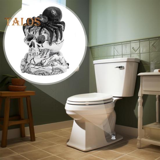 1/2Pcs Toilet Bolt Cover Decoration Easy Installation Skull Shape Design Hide Ugly Bolts Toilet Screw Cover