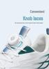 Men’s Summer Mesh Breathable Running Shoes with Rotating Buckle, Height-Boost, and Shock Absorption