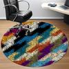 1PC Abstract Pattern Chair Carpet for Office Non-Slip, Lightweight, Machine Washable Rug for Office, Sleeping, Room - Holiday Decoryy251009090