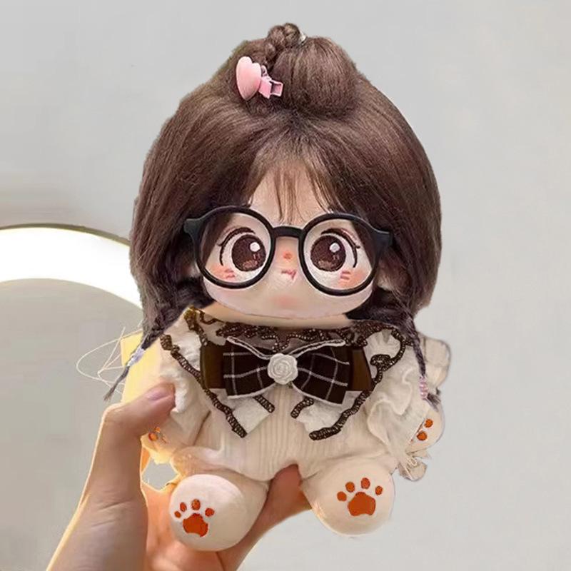 20cm Girl Doll Dress-Up Set - Cotton Outfits & Accessories for Female Friend Gift