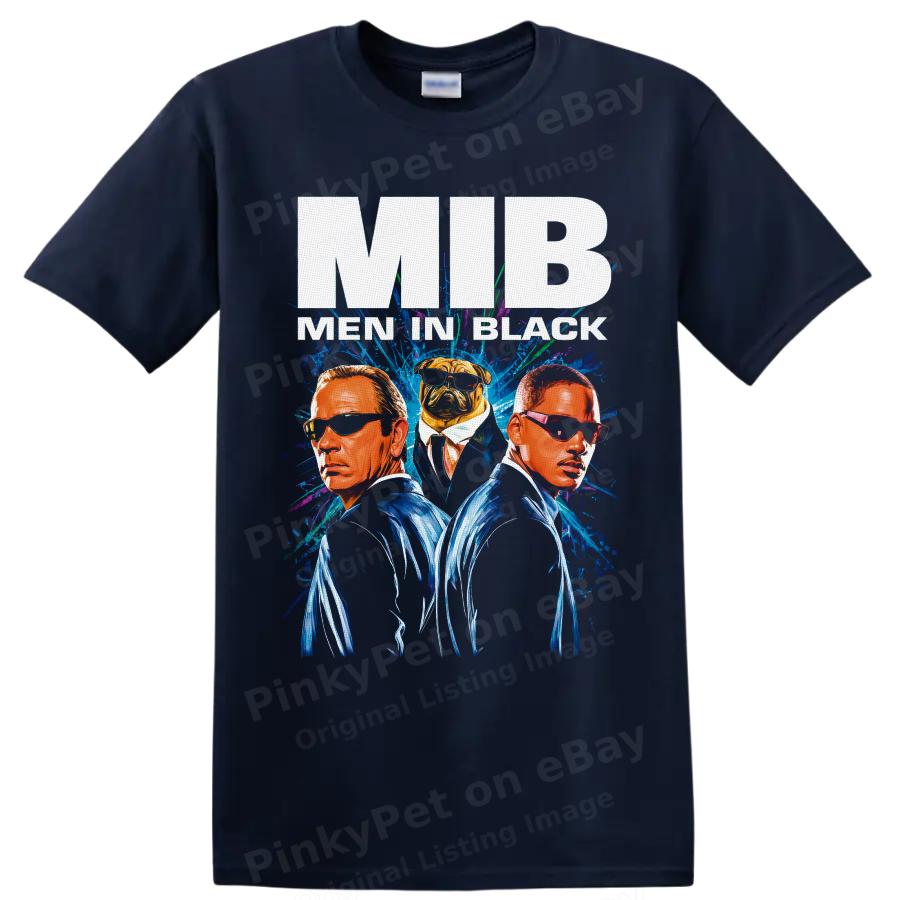 Men In Black Agents Kay Jay T Shirt Alien Movie Fan Graphic Retro Art Print Tee