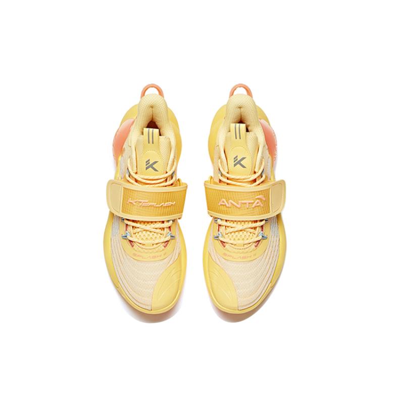 Anta Water Flower 3 Durable Breathable Low-Top Basketball Shoes Light Yellow Sneakers 112121604S-5