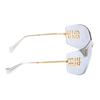Miu Miu Logo Irregular Shape Sunglasses Women sunglasses Gold SMU54Y_E5AK_FE30B_C_080