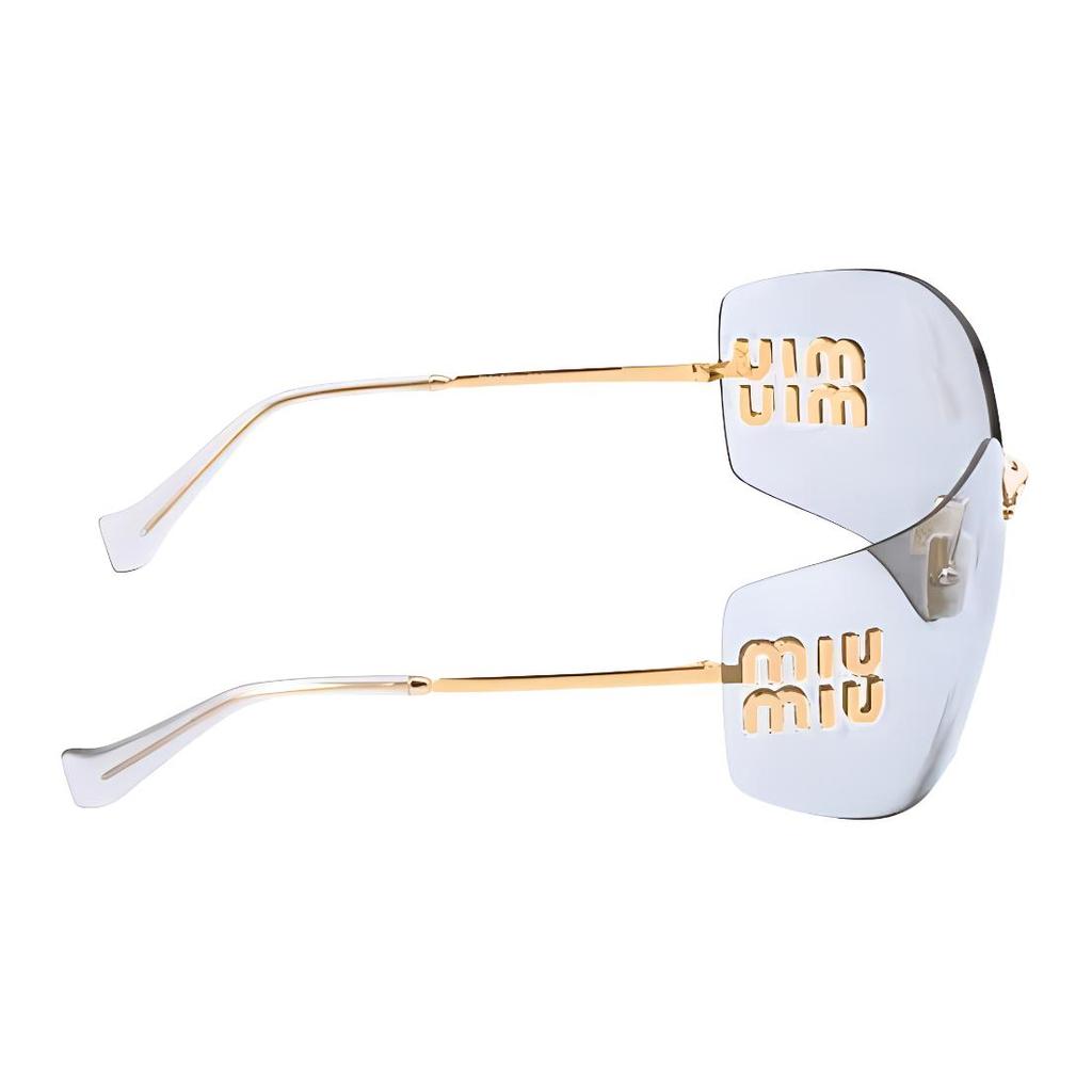Miu Miu Logo Irregular Shape Sunglasses Women sunglasses Gold SMU54Y_E5AK_FE30B_C_080