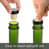 10/20Pcs Wood T-shaped Stopper Cork Replaceable Wine Caps Sealing Plug  Glass Bottles