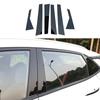 6Pcs Car Window Pillar Posts Door Trims Cover For Hyundai Kona/Kauai/Encino 2018-2023/i20 2021 2022 2023 Glossy Black Stickers