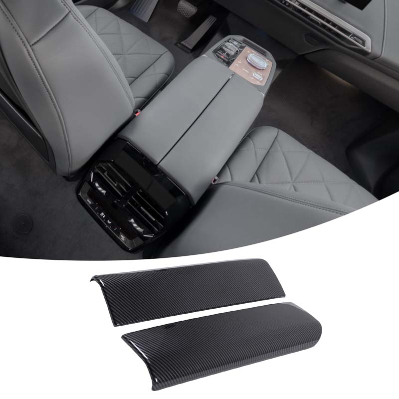 ABS Carbon Fiber For BMW iX I20 2026-2026 Interior Kit Steering Wheel Dashboard Console Gear Shift Panel Cover Trim Stickers