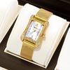 Yalalusi Fashion Square Ladies Watch Digital Scale Rhinestone Watch Trend Quartz Watch