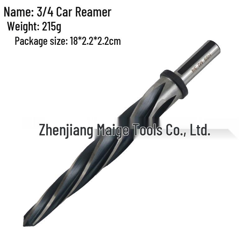 4PC High-Speed Steel HSS6542 M2 Five Flute Car Reamer Deburring Drill Bit Set