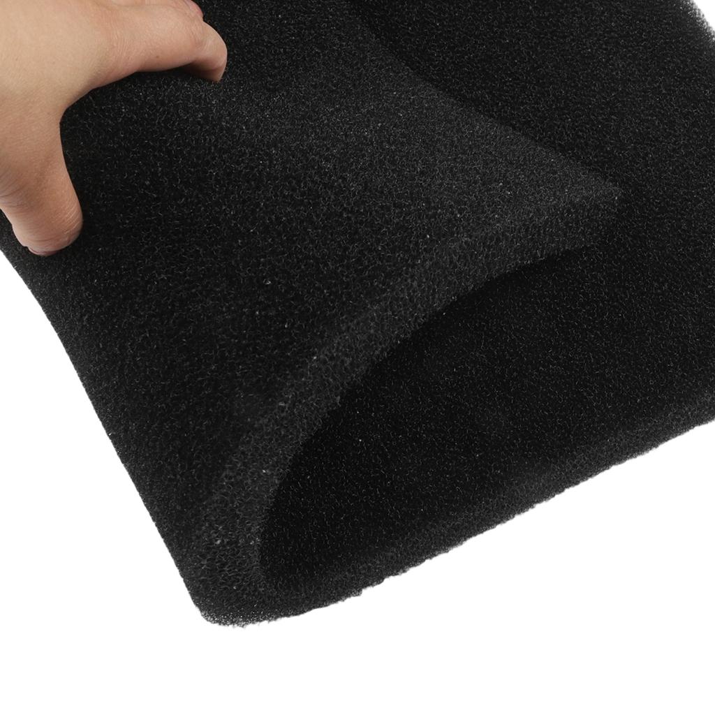Water Cleaning Foam Fish Tank Filter Black Polyether Thickness 20mm 50cm 50x50x2cm All Water Types Aquarium Filter