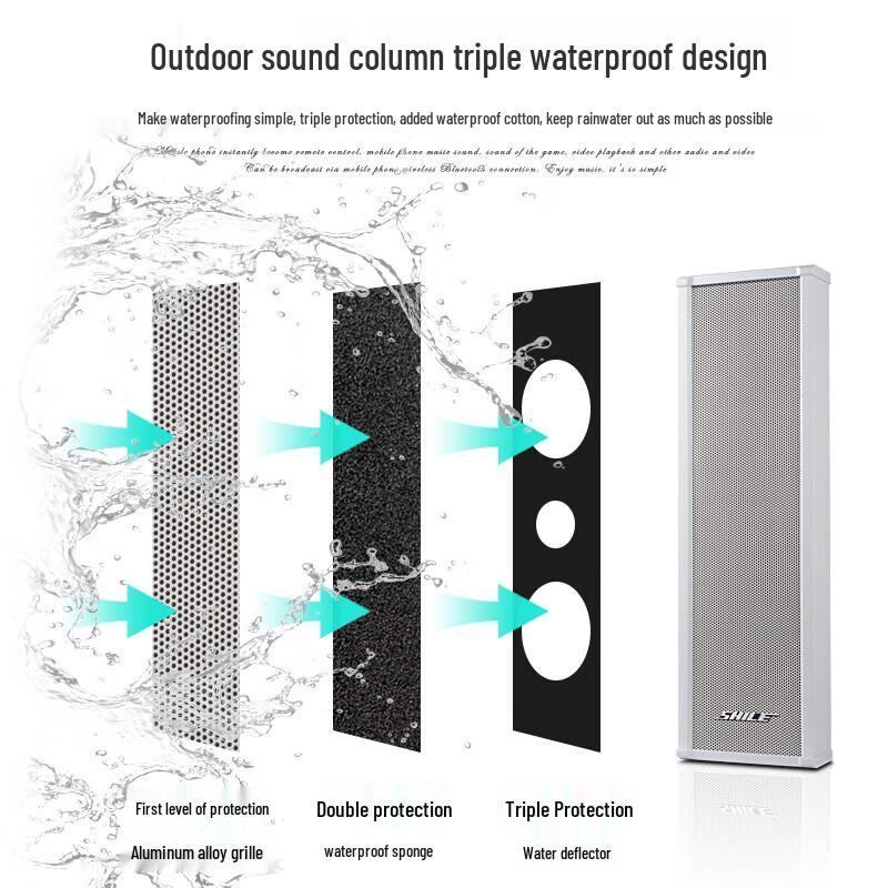 SHILE BX-207 Outdoor Waterproof Public Broadcast Speaker Column