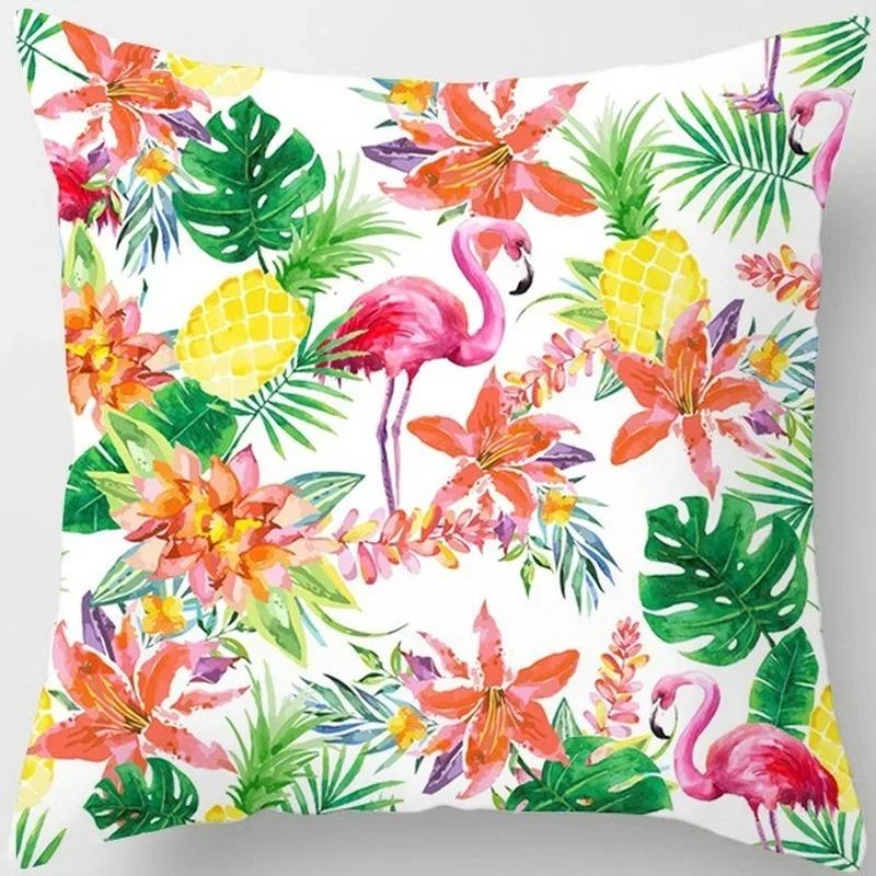 Creative Cartoon Flamingo Cushion Cover Home Living Room Bedroom Sofa Car Decorative Pillowcase 45*45Cm
