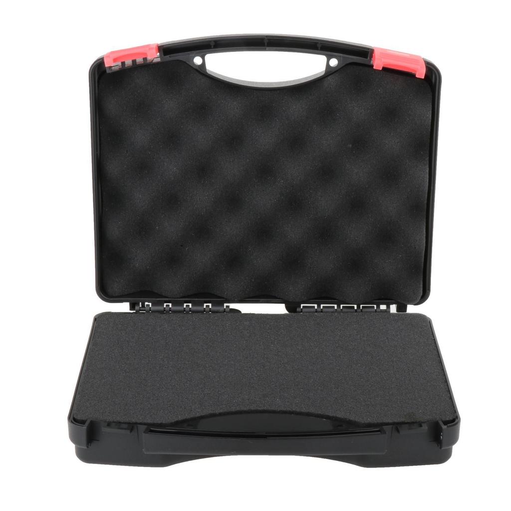 Protective Toolbox with Sponge Wear Resistant Lockable for Workplace Outdoor 255mmx210mmx70mm