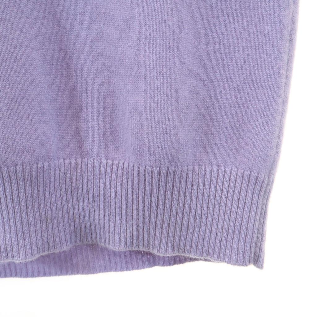 HERMES Made in Italy 100% cashmere Long sleeve Half zip knit L sweater Men's Used