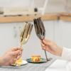 Stainless Steel Champagne Flutes Set of 2, Gold Unbreakable 8.5 oz for Wedding, Party, Christmas, Anniversary, Birthday Gifts