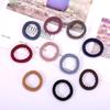 Jacquard High Elasticity Towel Ring Hair Tie – Korean Wave Grid Style
