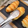 ZISIZ Gold Large Stainless Steel Bread Tongs