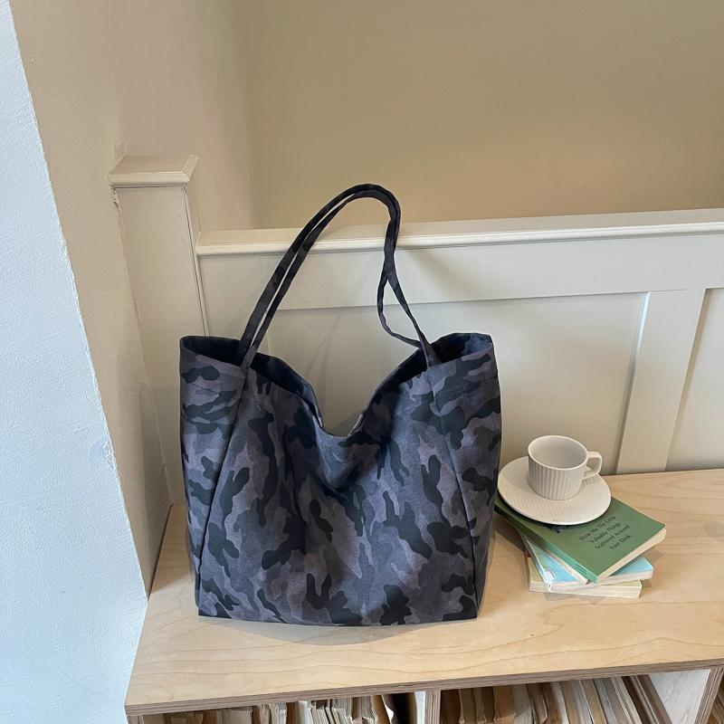 Borsa a Spalla Grande Capacità Borsa Tote Mimetica Borsa da Lavoro da Donna