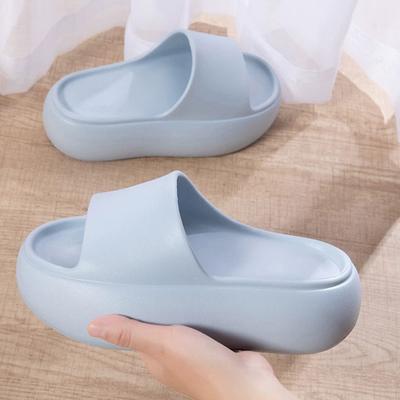 Thick Bottom Eva Slippers for Women Fashion Solid Color Platform Sandals Woman Summer 2025 Indoor Outdoor Non Slip Beach Slides