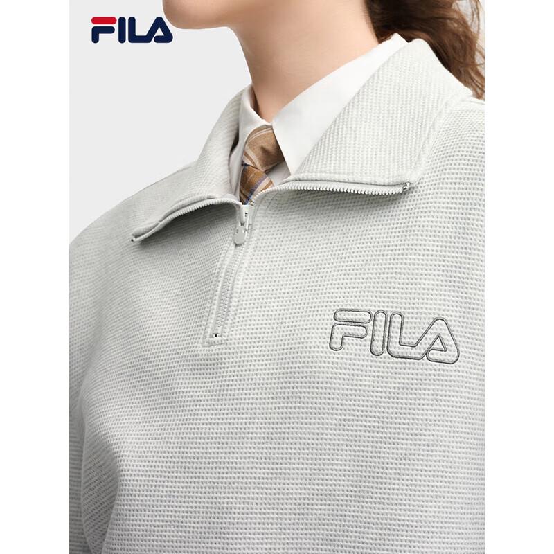 Fila Unisex Polo Collar Half-Zip Sweatshirt