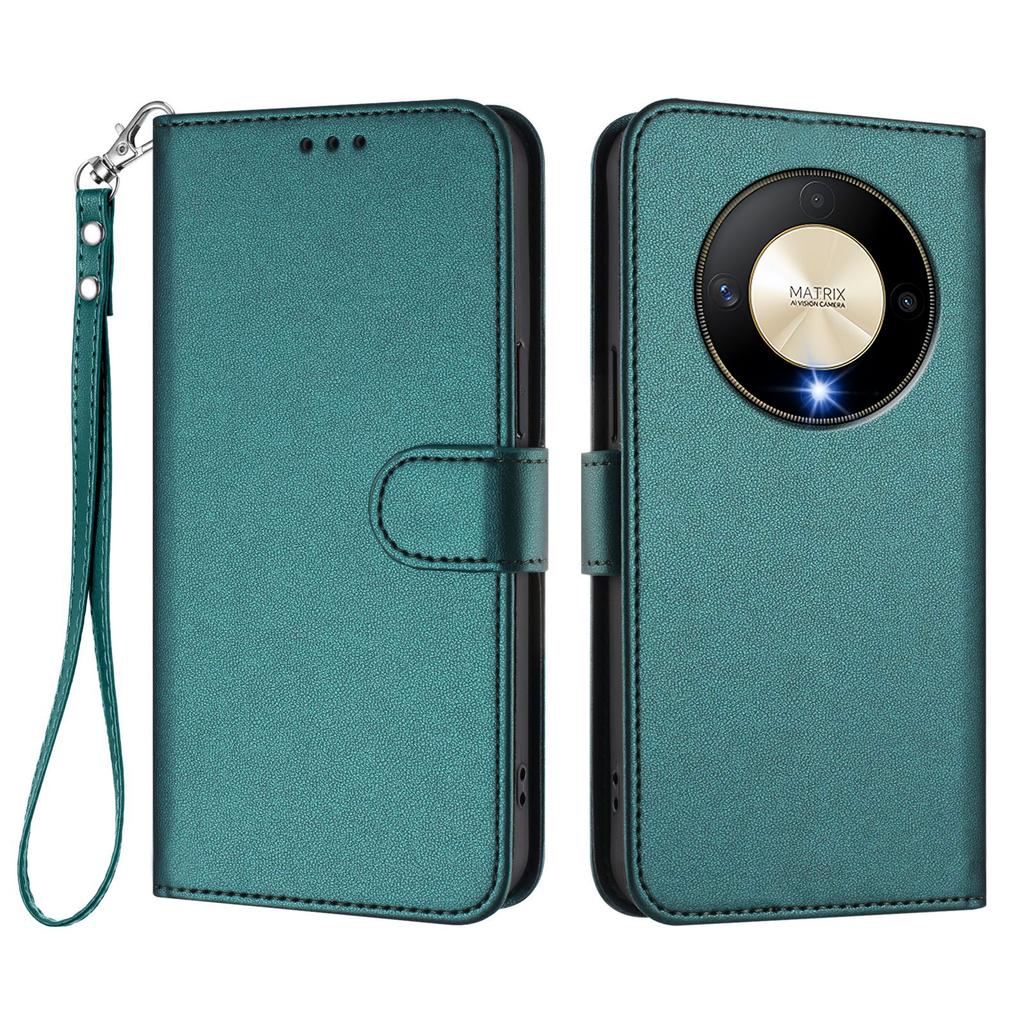 For Honor Magic6 Lite 5G/Honor X9b 5G Leather Case Wallet Stand Phone Cover with Wrist Strap