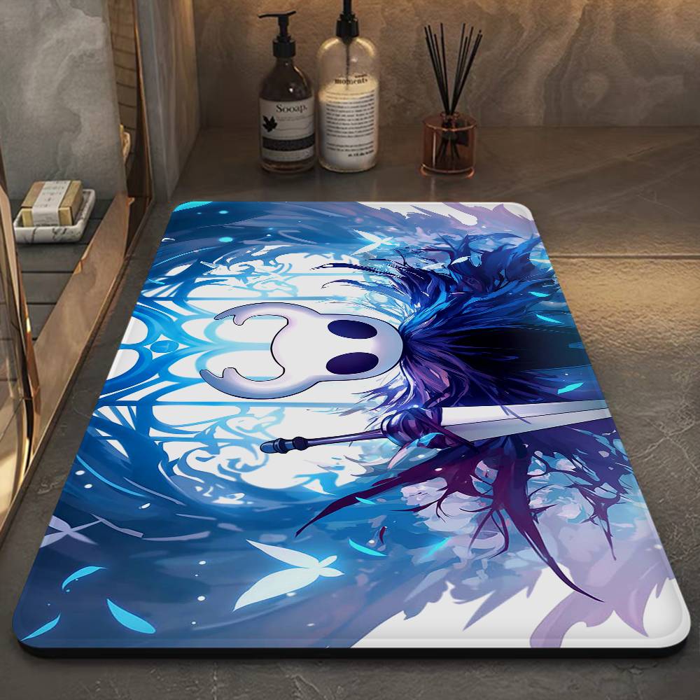 Hollow K-Knight Game Entrance Door Mat Washable Non-Slip Living Room Sofa Chairs Area Mat Kitchen Welcome Doormat