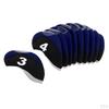 10pcs/pack Golf Club Head Cover Protective Headcover Visible Hole