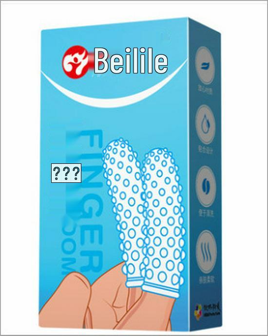 Beilile LES Female Tongue and Clitoral Finger Sleeves - Erotic Adult Sex Products