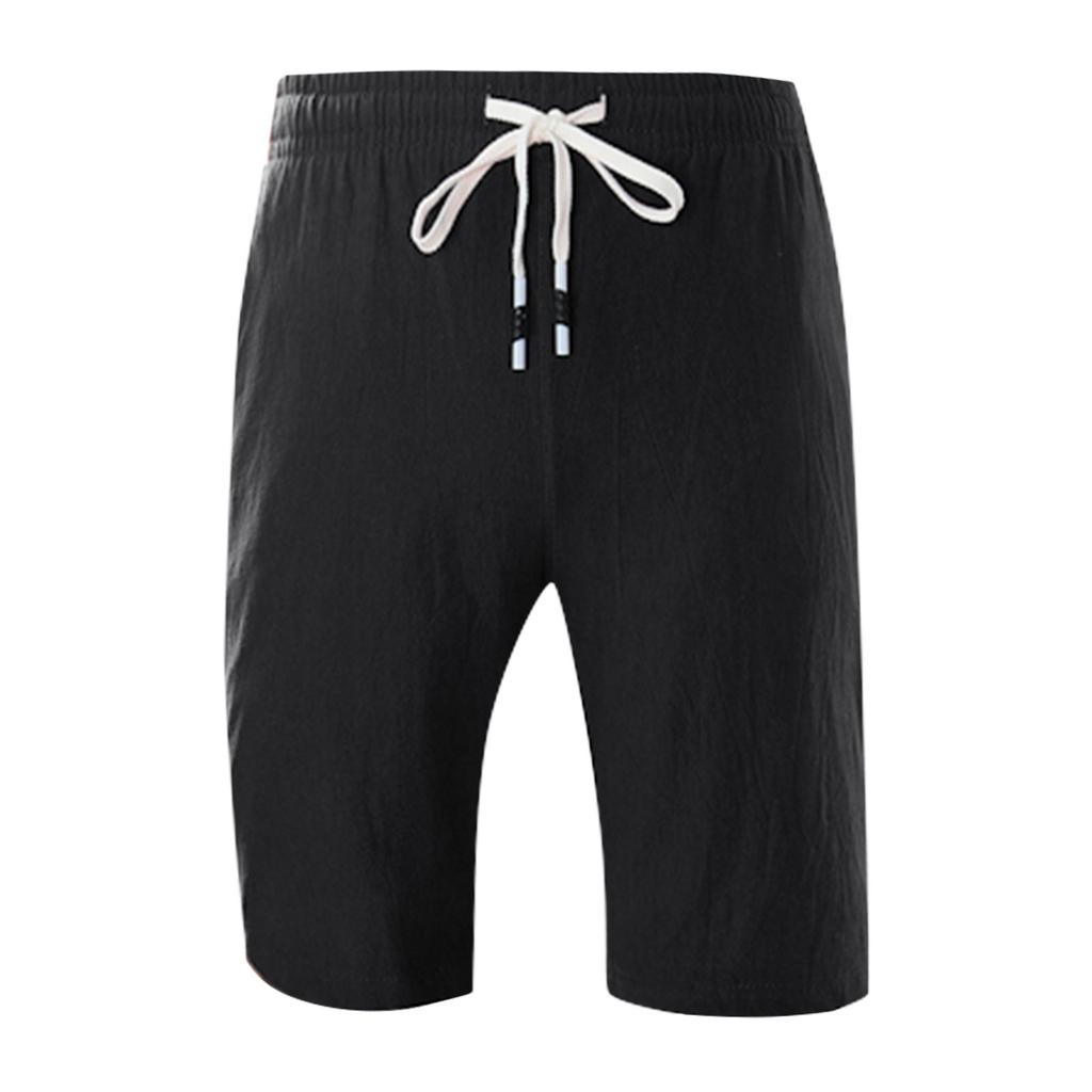Fashionable Men'S Shorts With Drawstring Color Loose Fitting Casual Sports Shorts